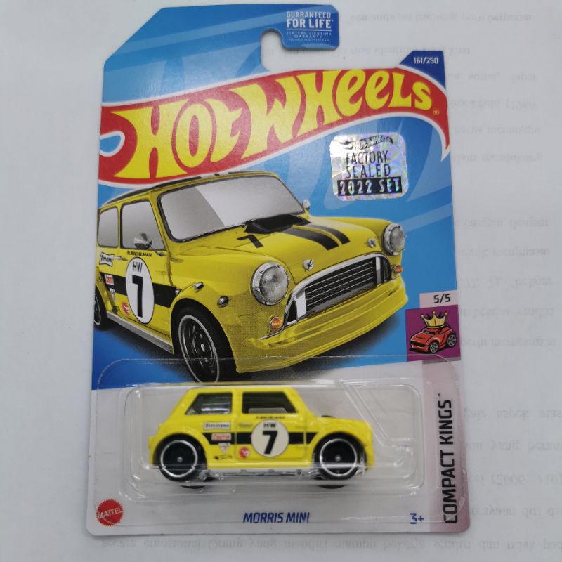 Diecast Hot Wheels H22 MORRIS MINI Kuning Treasure Hunt Reguler FS 2022 FACTORY SEALED TH Reg Super Rare Compact Kings