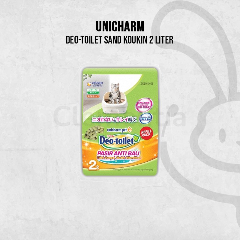 Deo Toilet Pasir Kucing Anti Bau 2 Liter - Unicharm Pet