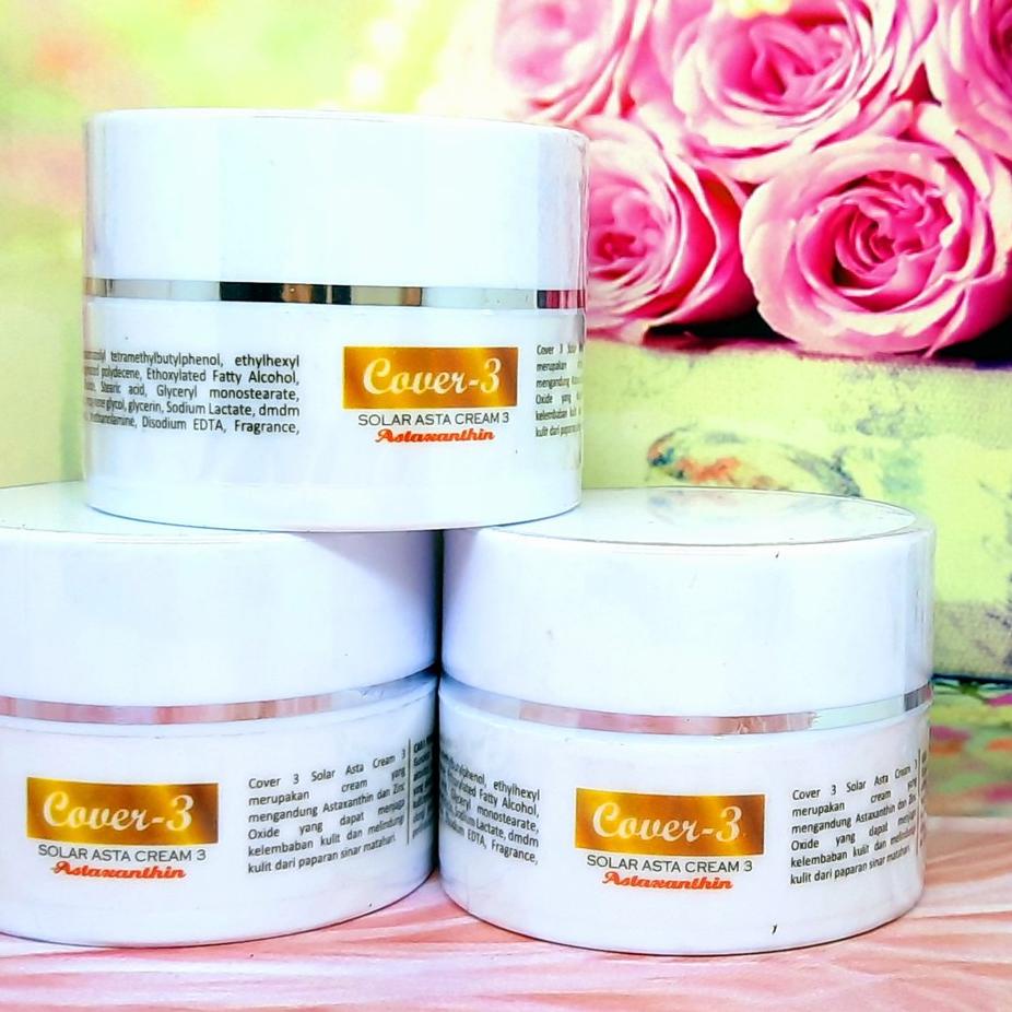Produk Oke--COVER 3 Solar Protection Asta Astaxanthin 30 / Cover 3 Sunscreen SPF 30