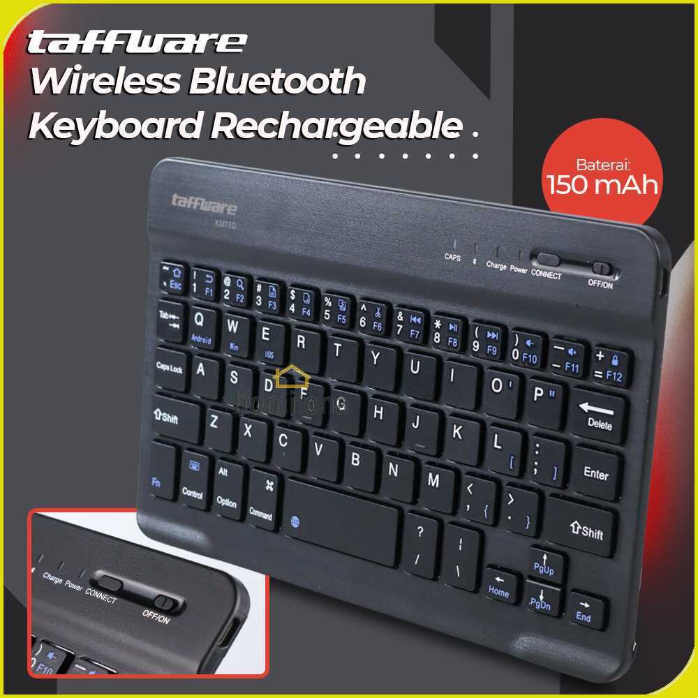 Taffware Wireless Bluetooth Keyboard Rechargeable - KM78D