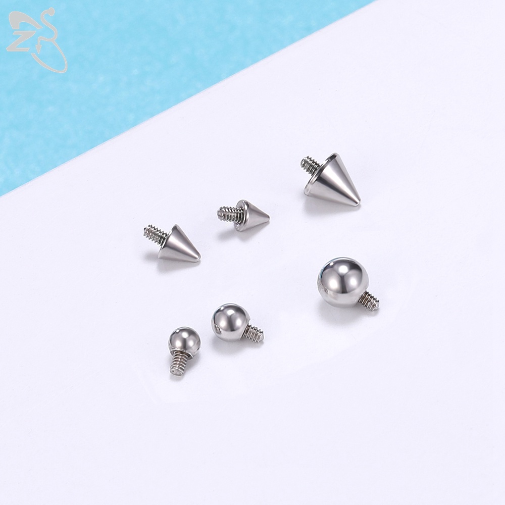 14/15pcs Micro Dermal Piercing Set CZ Kristal Dermal Anchor Permukaan Tindik Top Kulit Penyelam Dasar Perhiasan Tubuh Seksi