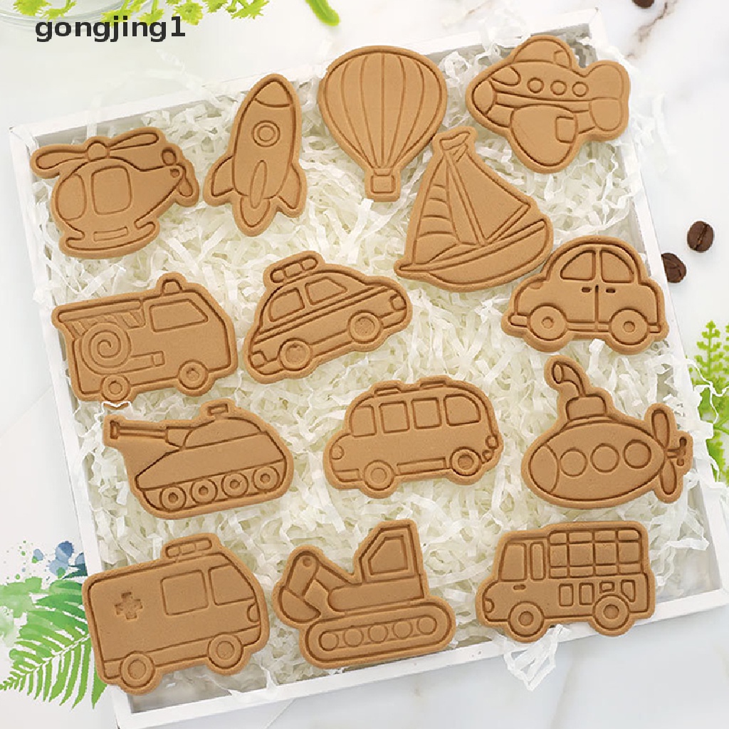 Ggg 8Pcs Cetakan Biskuit Bentuk Truk Fondant Pastry Cutter Alat Baking Cookies Cetakan ID