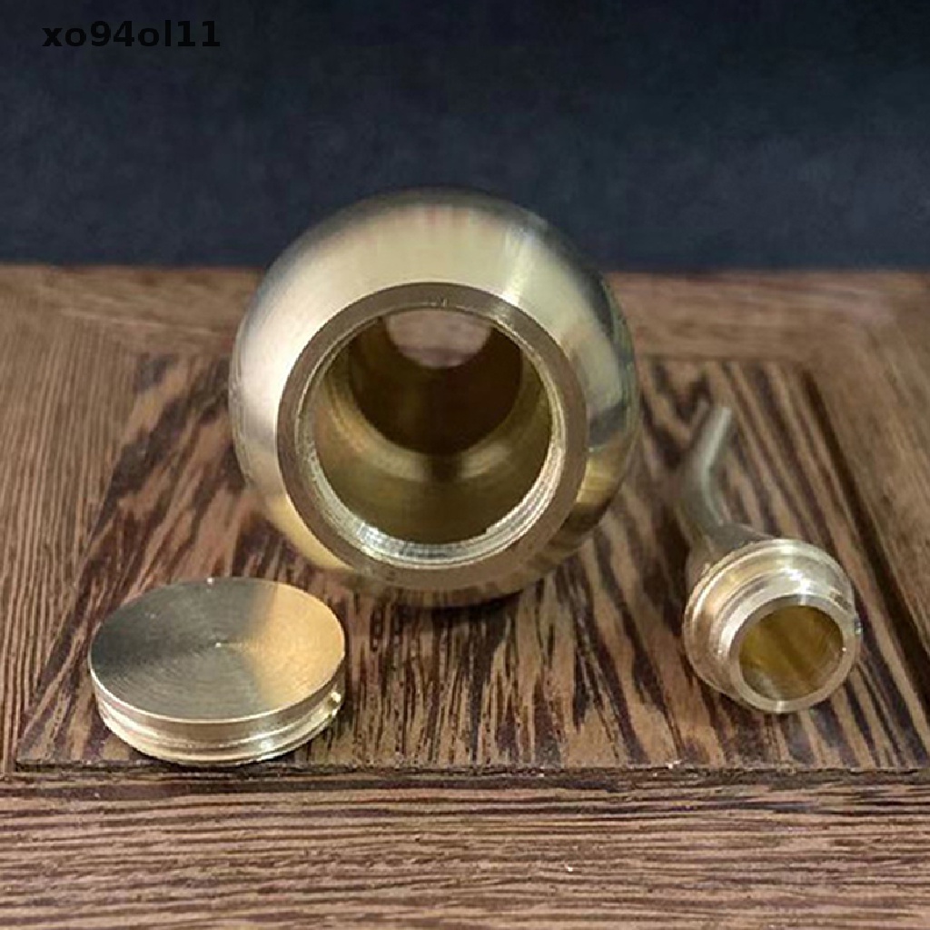 Xo Patung Labu Kuningan Dapat Dibuka Berongga Ornamen Desktop Motif Bagua Dekorasi Rumah OL
