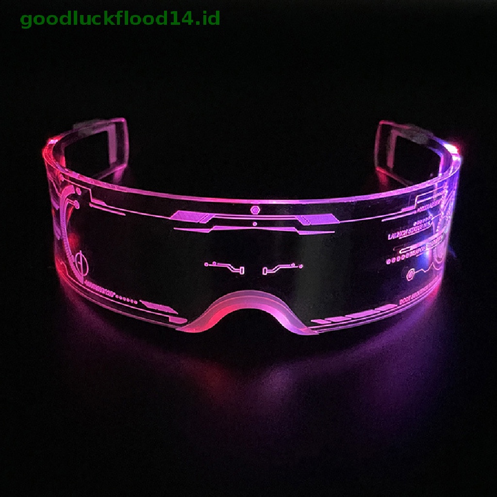 [GOOGFOUR] Kacamata Bercahaya LED Kacamata Visor Elektronik Kacamata Menyala Kacamata Prop Untuk Festival KTV Bar Pesta Kinerja Anak Dewasa Hadiah [TOP]