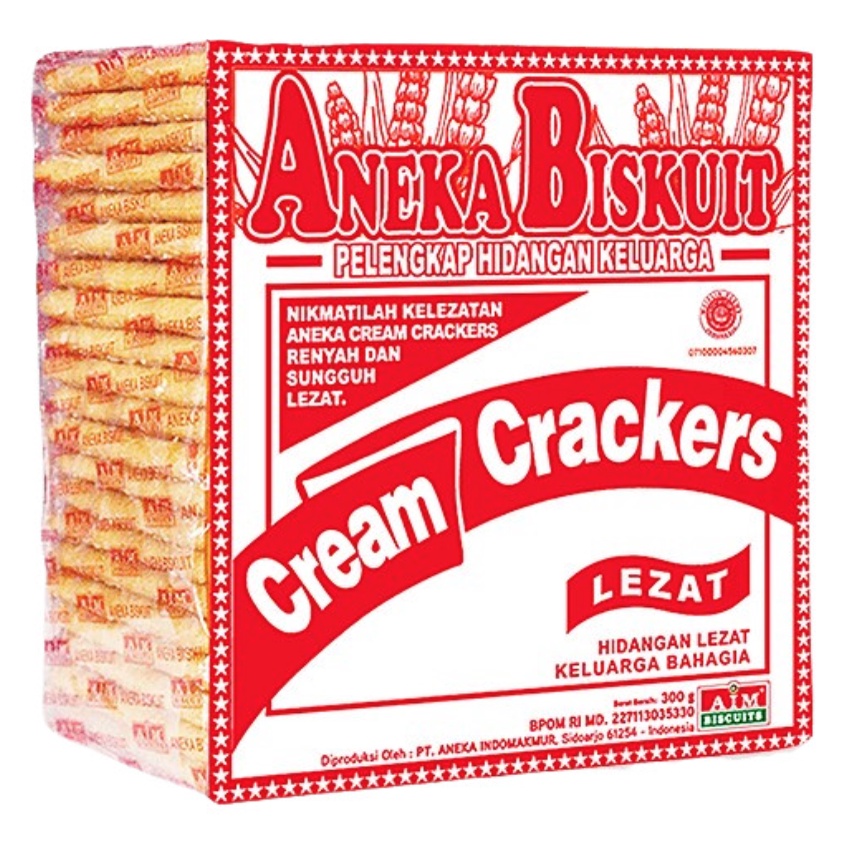 

AIM ANEKA BISKUIT CREAM CRACKERS 300GR