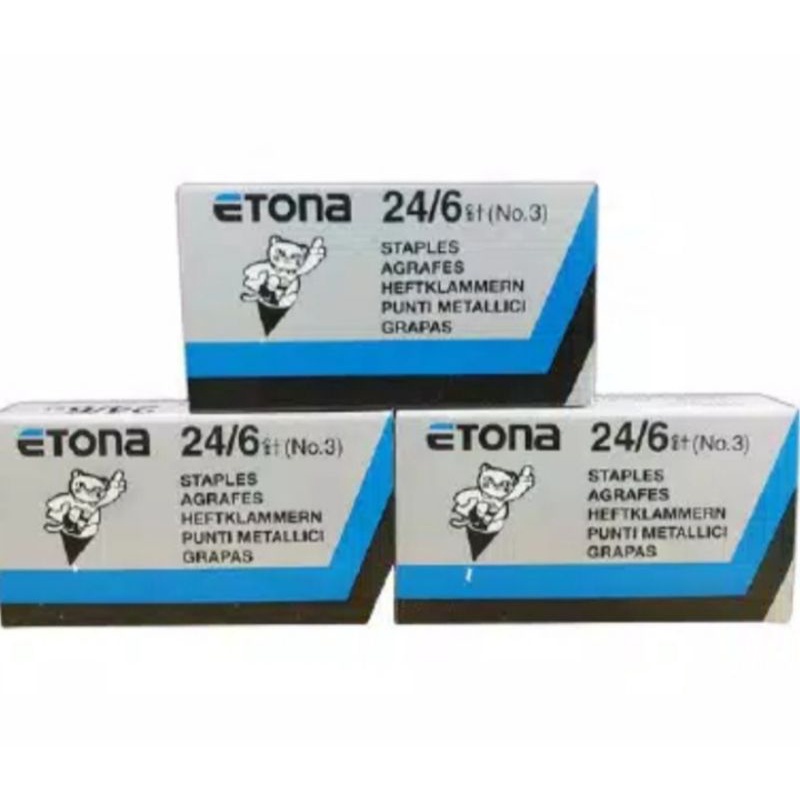 

Isi steples Etona NO 3 24/ 6 1 kotak kecil