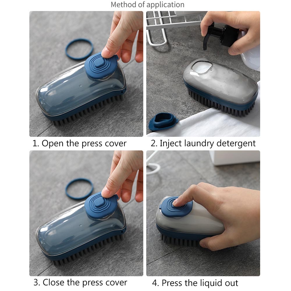 Dispenser Multifunction Cleaning Sikat Pembersih Pakaian / Baju / Lantai / Serbaguna / Sikat Dispenser Sabun Cair