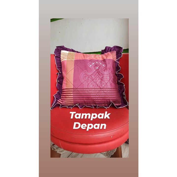 Paket Isi  5pcs  / Sarung Bantal Kursi dan Sofa 40 x 40cm Premium Tebal Aesthetic Resleting / Cushio