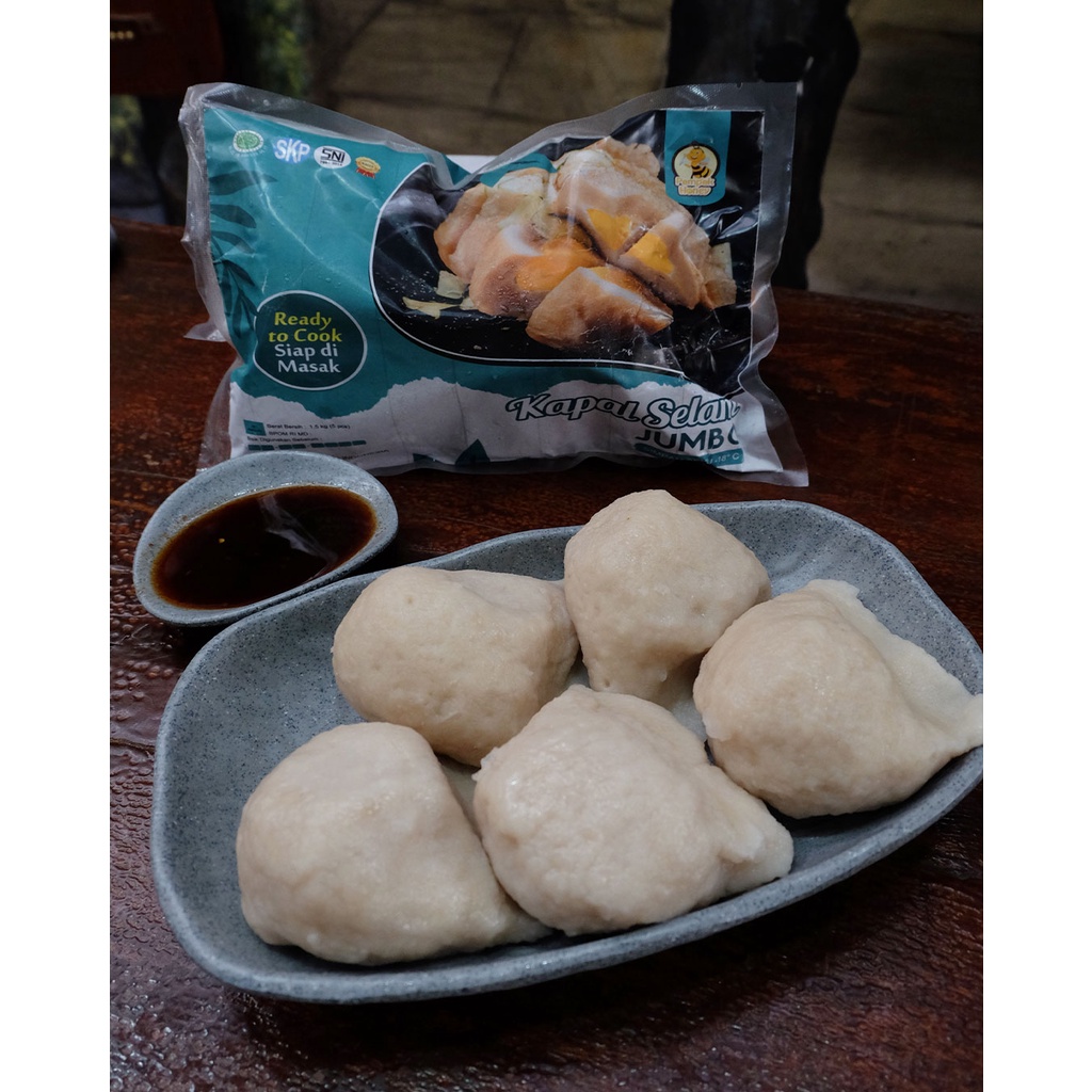 

Pempek Honey Pempek Kapal Selam Jumbo isi 5 Pcs. Bersertifikat: BPOM, SNI, Halal MUI, HACCP, SKP