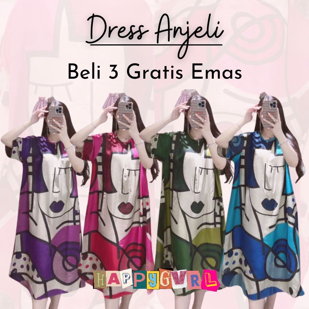 (Beli 3 Gratis Emas) Baju Daster Dress Shofia Jengkelin  Busui Kekinian Murah Wanita Jumbo LD 120 Ki