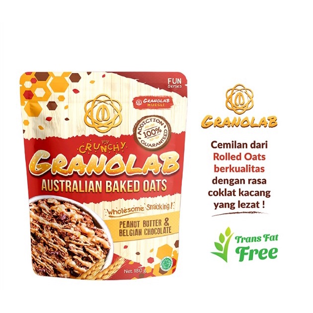 

GRANOLAB PEANUT BUTTER BELGIAN CHOCOLATE 180GR - GRANOLA