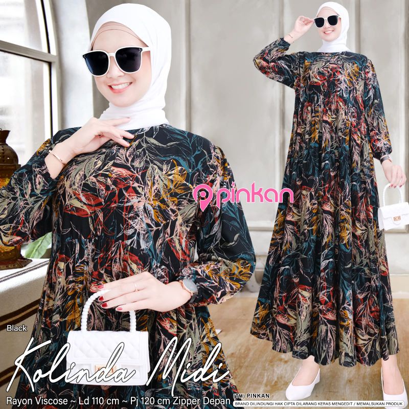 NEW KOLINDA MIDI / DIANA MINI /TULIP MIDI NEW DIORA MIDI BY PINKAN BAJU BUSANA FASHION WANITA MIDI D
