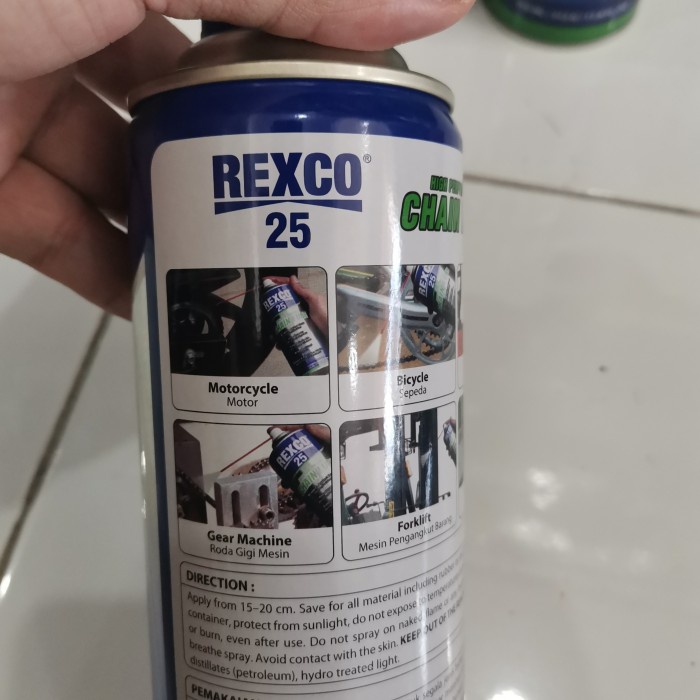 REXCO 25 CHAIN LUBE 350 ML CAIRAN PELUMAS RANTAI OLI RANTE