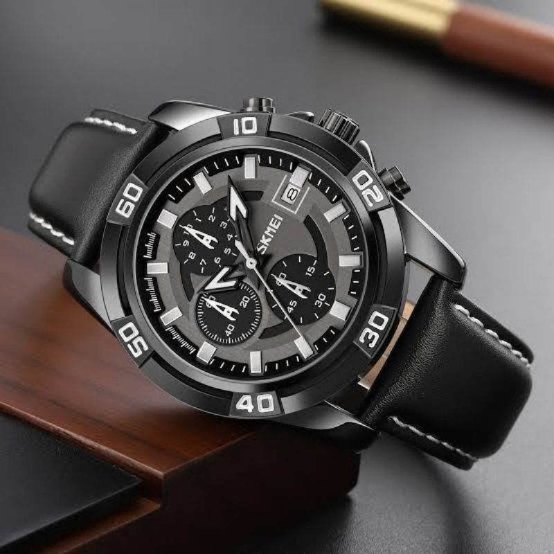 Jam Skmei 9156 chronograph original free gift box