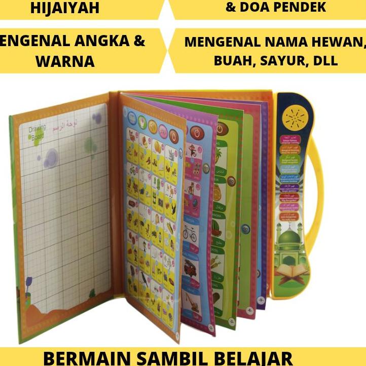 [N-7I »] Mainan Edukasi Anak Usia 1 2 3 4 5 tahun Buku Anak Suara Muslim E book Bahasa-paling laris