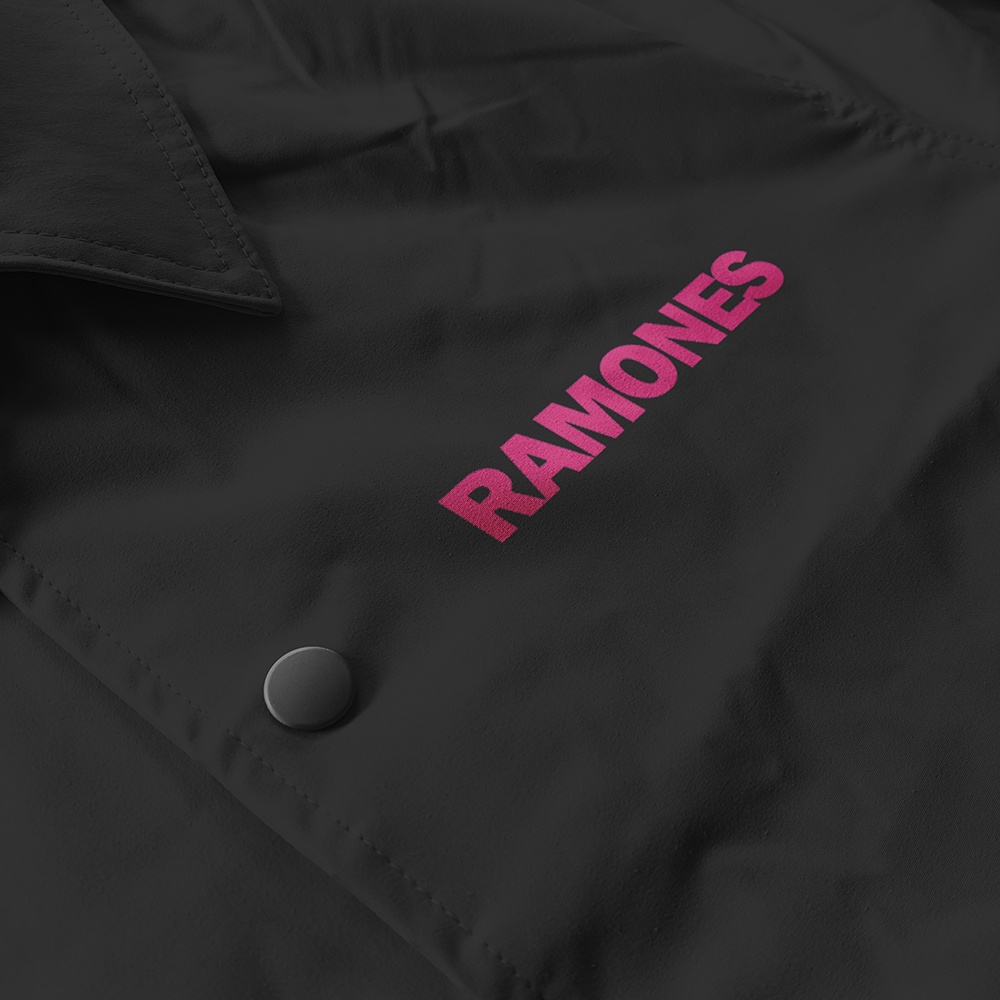 WINDBREAKER COACH JACKET BAND RAMONES | JAKET PRIA WANITA MUSIK PUNK BAHAN WATERPROOF ANTI AIR