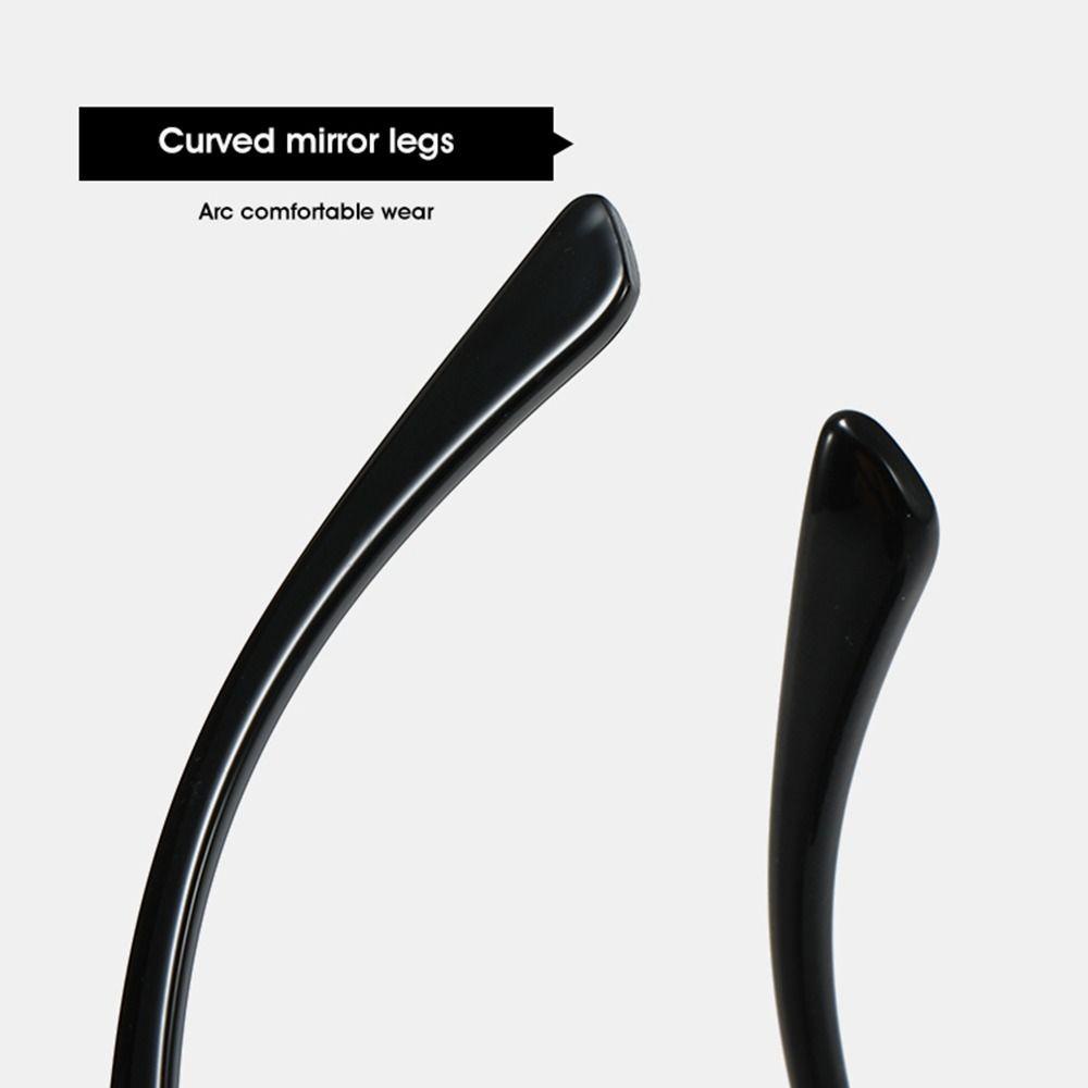 R-flower Oval Kacamata Hitam Gaya Chic Retro UV400 Punk Sun Glasses