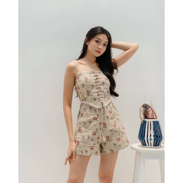 [ Keyclothingline ] Mary Set / Set Floral Wanita