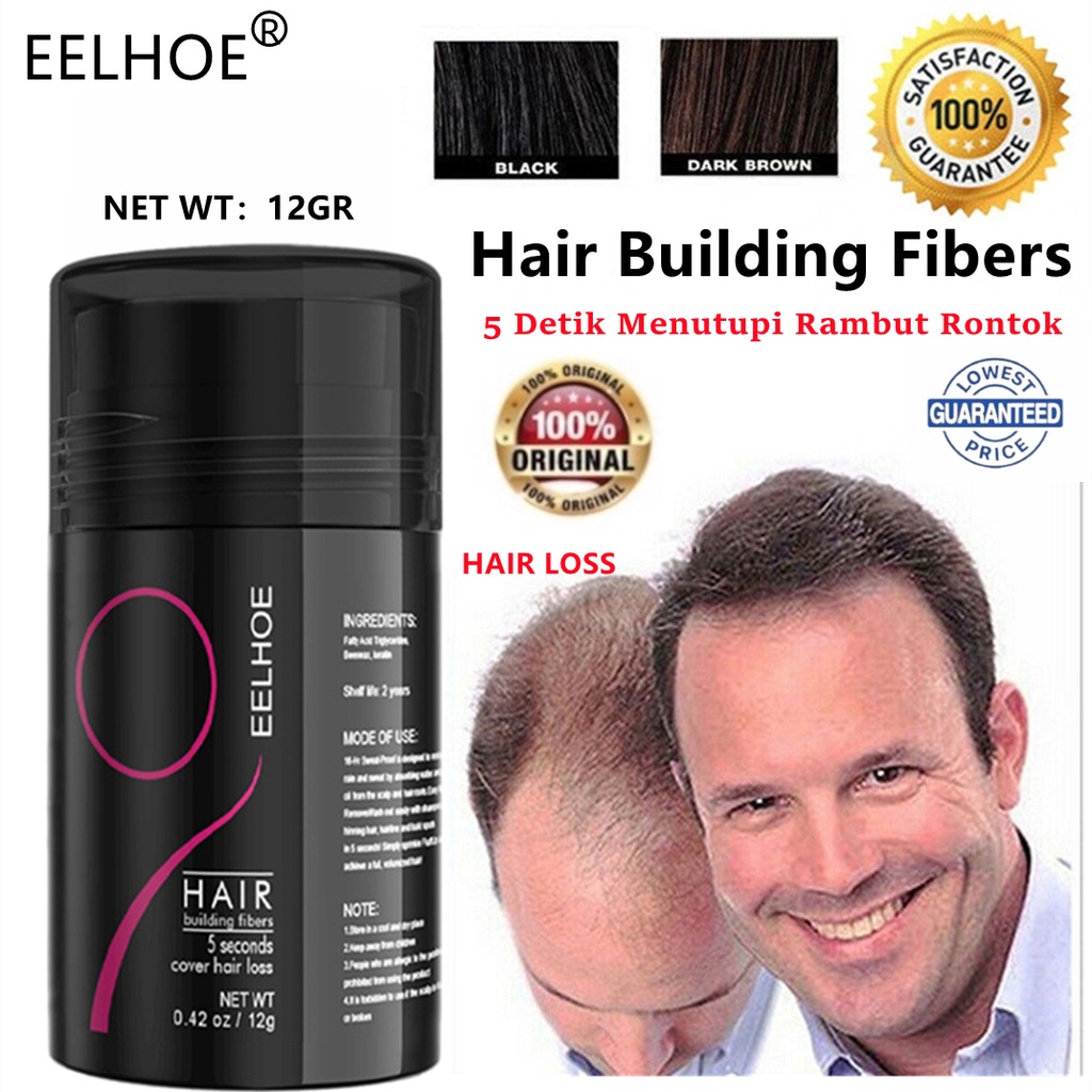 Jual EELHOE Hair Building Fibers Keratin Plant Fiber Penebal Rambut (5