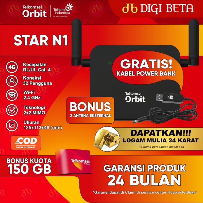 modem orbit Telkomsel star N1