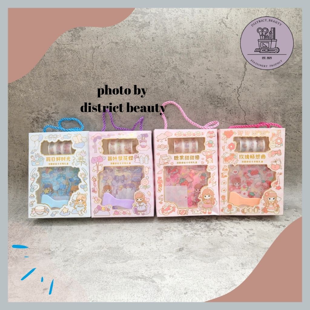 

STIKER BOX TALI STICKER ANTI AIR AESTHETHIC 3 WASHI TAPE GLOSSY