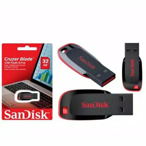 FLASHDISK SANDISK CRUZER BLADE 8GB USB FLASH DRIVE/ PENYIMPANAN EKSTERNAL