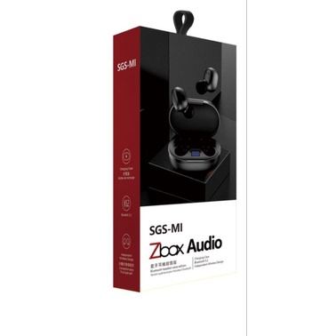 EARPHONE HEADSET TWS bluetooth WIRELESS audio ZBOX SGS-M1 SUPER EXTRA BASS WITH LCD DIGITAL INDICATO