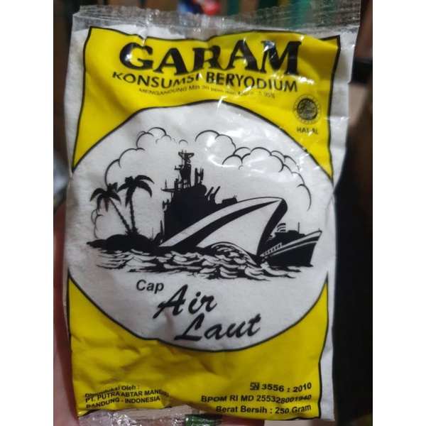 

Garam cap air laut 250 gr