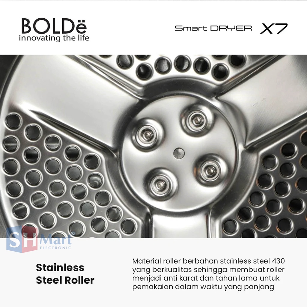 DRYER BOLDE X7 / BOLDE SMART DRYER X7 / MESIN PENGERING BAJU GARANSI RESMI