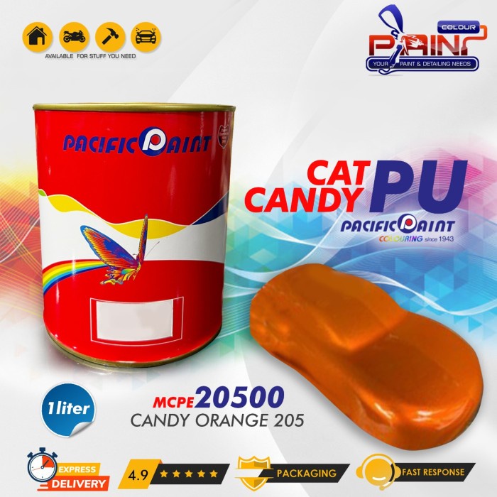 Cat PU Pacific Paint Mixing Candy 1 Liter - Candy Orange 205