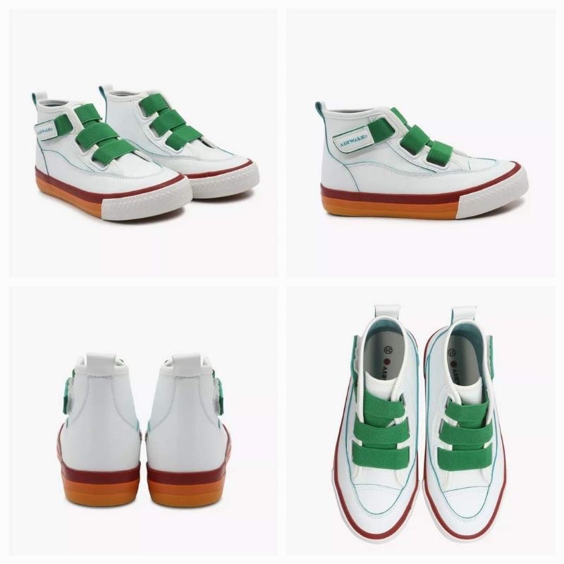 Original Sepatu Kets Airwalk SETH JR Hitam dan Putih AIW22CX0504B