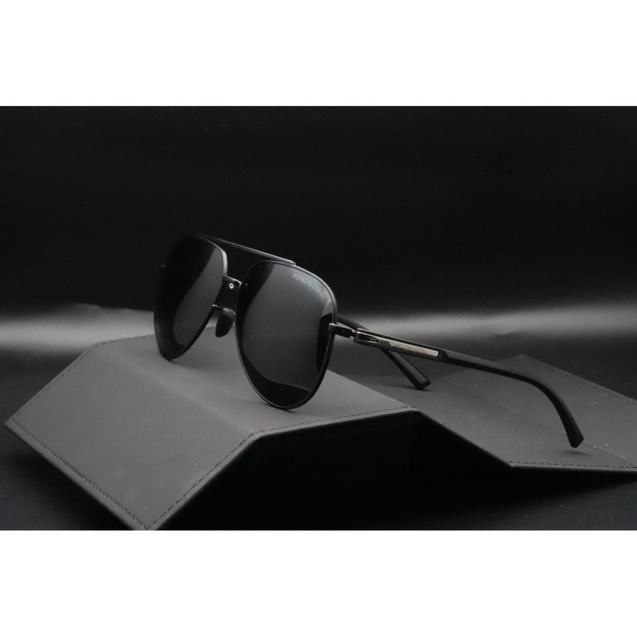 63945 Kacamata Pria Hitam Anti Radiasi Original Import luar negeri Terbaru 2021 Polaris Anti Silau S