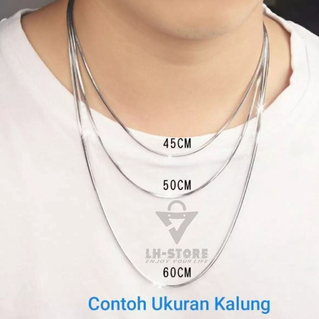 KALUNG PRIA/WANITA TERBARU LIONTIN DAUN ANTI KARAT DAN TIDAK LUNTUR