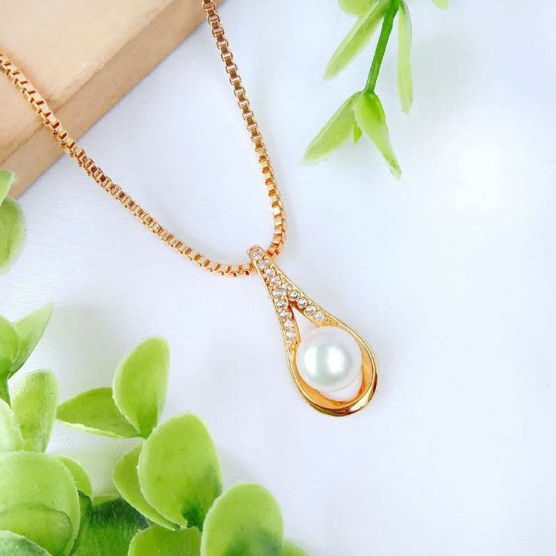 KALUNG MUTIARA AIR TAWAR  BERSERTIFIKAT, ASLI, LOMBOK PEARL, KALUNG WANITA, KADO ULTAH, WISUDA, LEBA