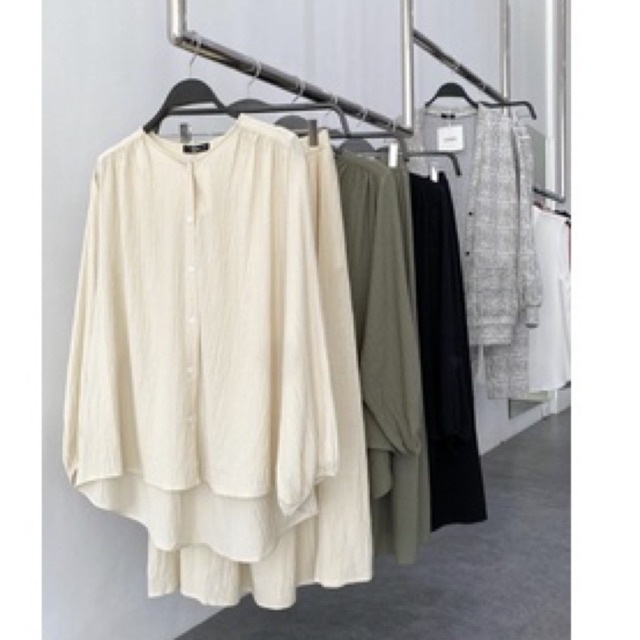 saba modest flowing blouse n flowing skirt vanilla