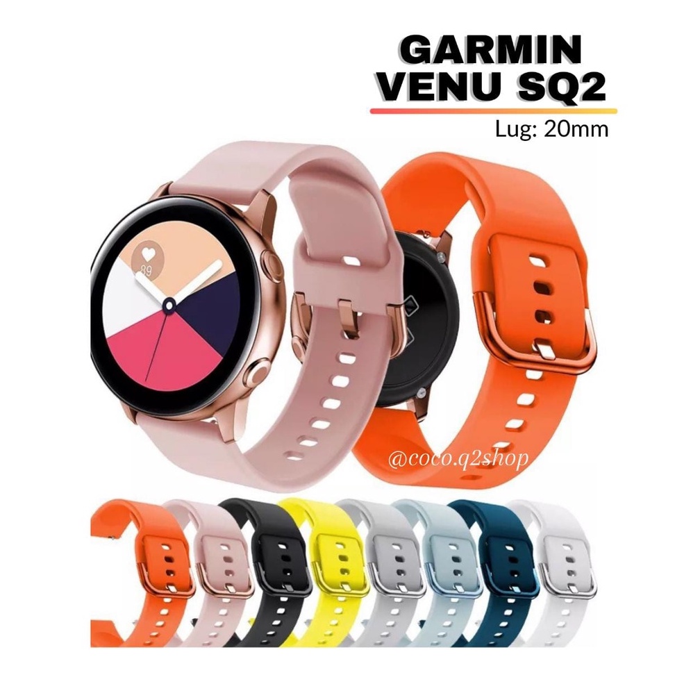 TALI JAM STRAP GARMIN WATCH VENU SQ 2  / VENU SQ2 - SILICONE BUCKLE RUBBER LUG 20MM SMART WATCH