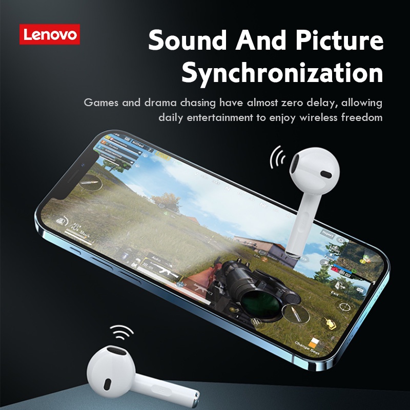 TWS Lenovo XT83 Headset Bluetooth 5.0 Wireless Earphone Kontrol sentuh Dukungan untuk Android IOS with Mikrofon