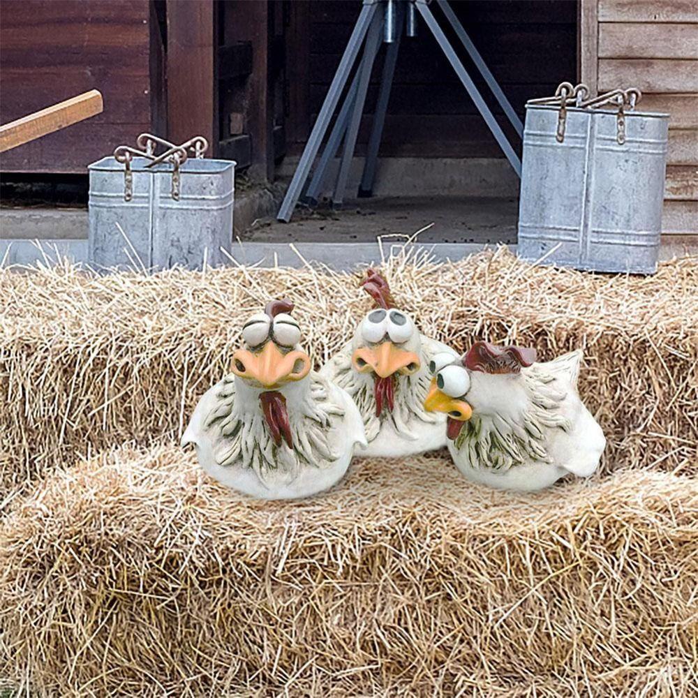 [Elegan] Patung Ayam Kreatif Lucu Novelty Taman Halaman Pertanian Spoof Art Statues