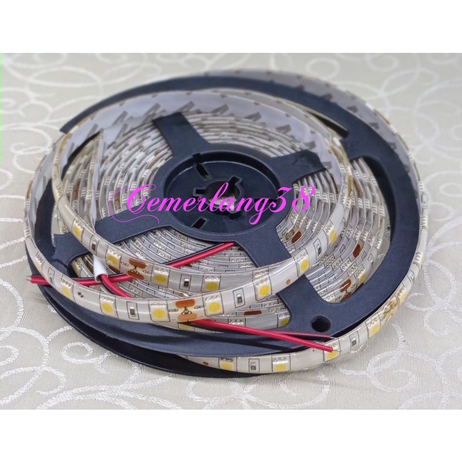 LED Strip Flexible 5050 24V Warm White 300 LED/Roll WaterProof IP44