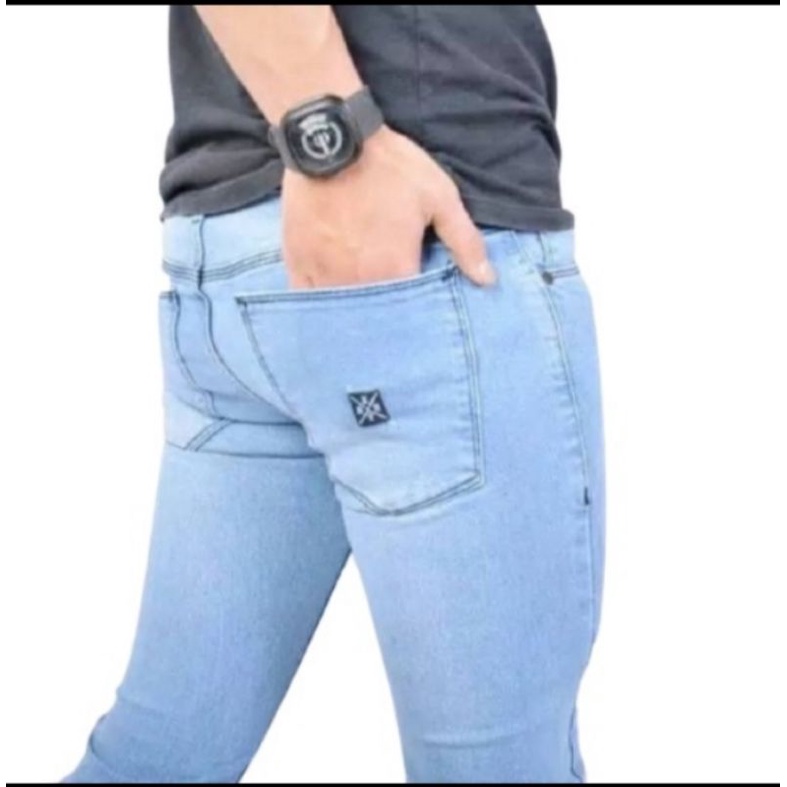 CELANA PANJANG LEPIS PRIA BAHAN NGARET MODEL PENSIL SLIM FIT
