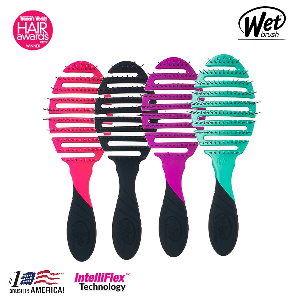 The Wet Brush Pro Flex Dry (Pink/Black) Sisir