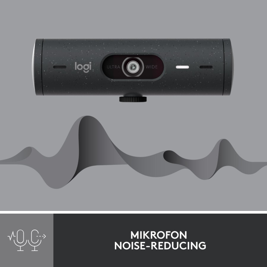 Logitech Brio 500 Webcam Full HD HDR dan Noise Cancelling