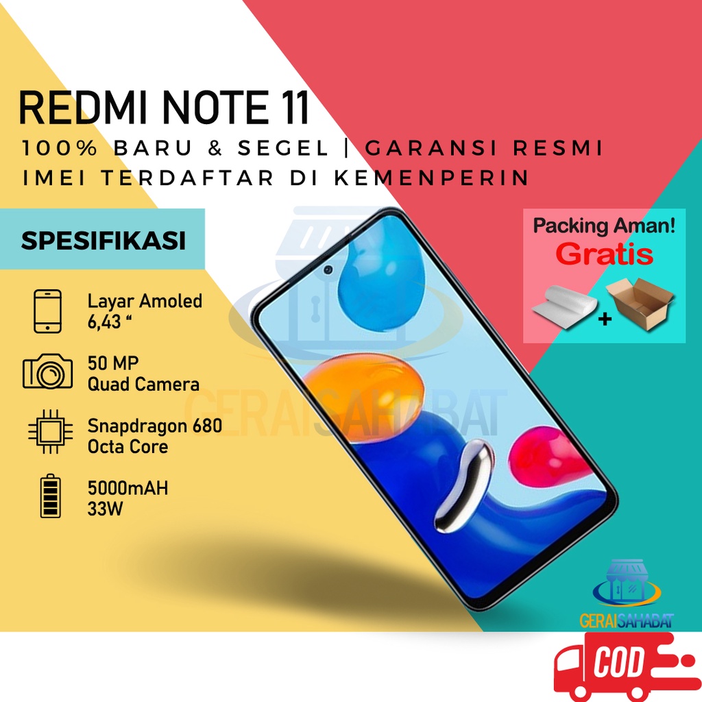 Jual Redmi Note 11 NFC 128GB Garansi Resmi | Shopee Indonesia
