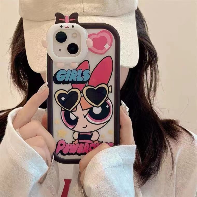 Case Desain Power Girl Untuk IPhone 12 13 14 11 Pro Max X Xs Max Xr Vcvg