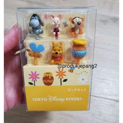 TDR TDS TDL Food Picks Winnie The Pooh Tusuk Bento winnie The Pooh