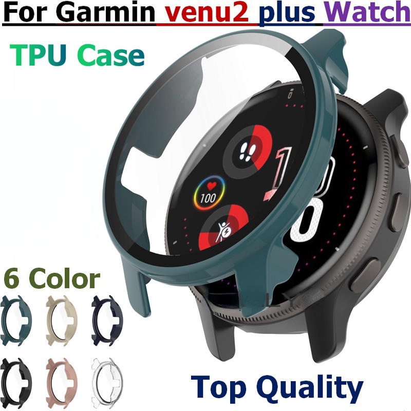 Gelang PC Pelindung case Untuk Garmin Venu 2s 2plus Vivoactive4 4s vivomove sport Watch Cover Dengan Kaca HD Pelindung Layar Film Untuk Garmin Forerunner 955 255 255 255S