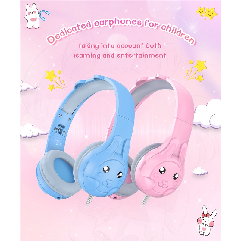 Sicibel S31 Headset Over Ear Motif Kartun Dengan Mic + Remote Control Untuk Anak