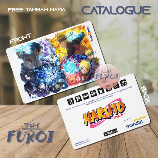 Custom Flazz BCA | Custom Emoney Mandiri | Naruto Sasuke