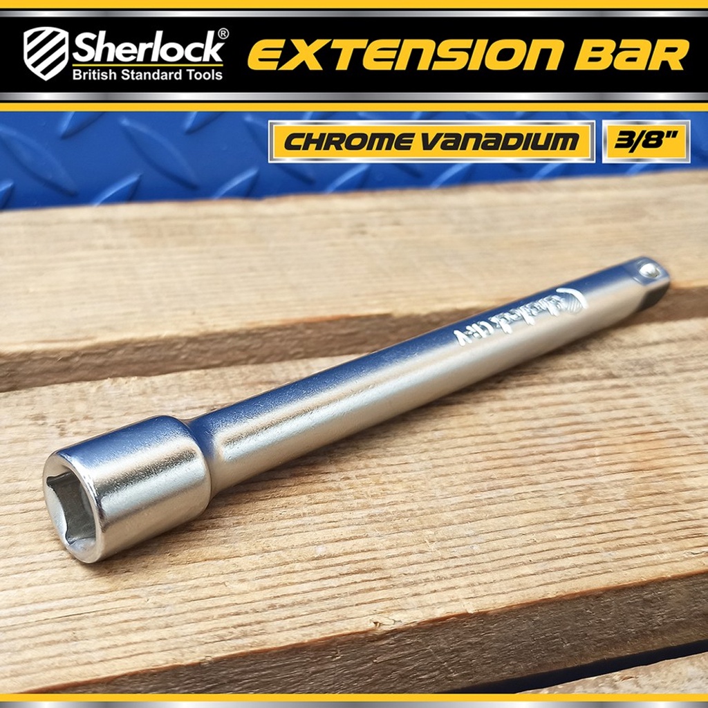 Extension Bar 3/8 &quot; Sherlock Sambungan Kunci Sok 3/8 &quot; Drive x 6 inch