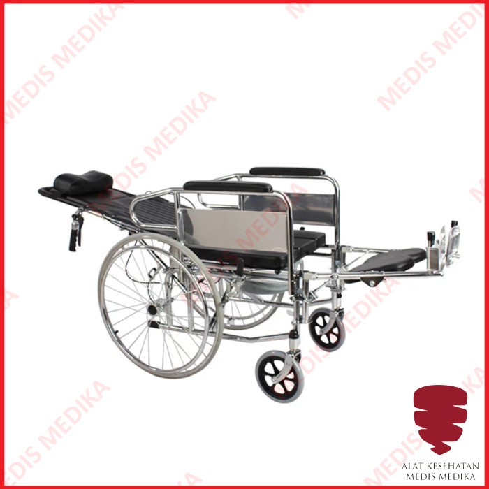 Kursi Roda 3in1 Serenity FS609GCU Wheel Chair Commode Tidur Duduk BAB Toilet Selonjor 3 in 1 FS 609 GCU